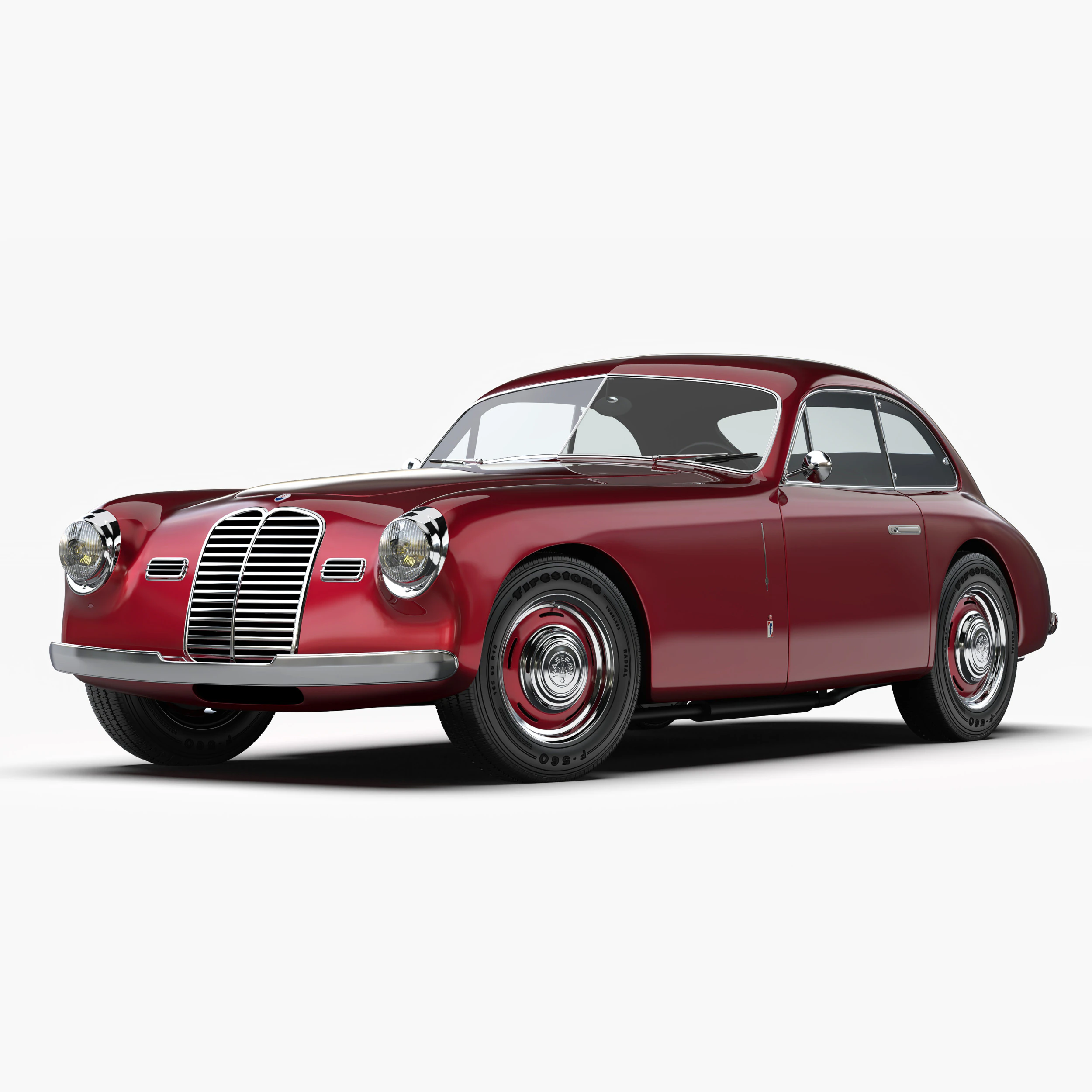 Maserati A6 1500 Gt 1947 - 1950 3D Model .c4d .max .obj .3ds .fbx .stl .blend 