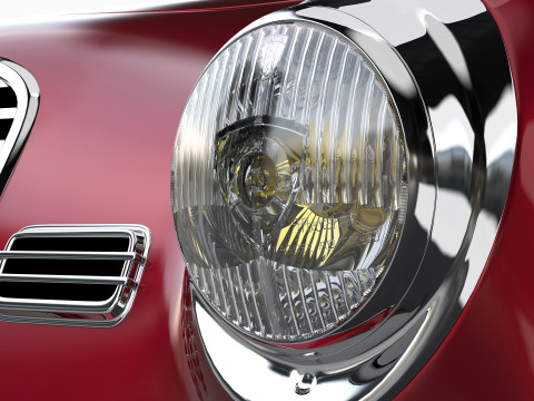 마세라티 A6 1500 Gt 1947 - 1950 3D 모델