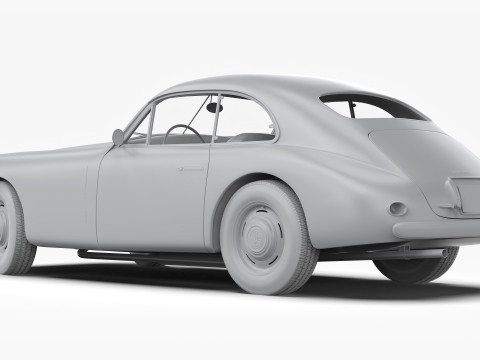 마세라티 A6 1500 Gt 1947 - 1950 3D 모델