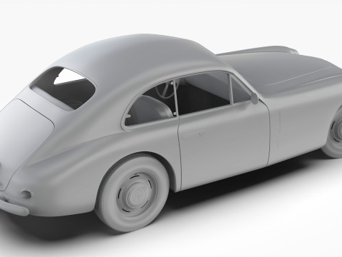 마세라티 A6 1500 Gt 1947 - 1950 3D 모델