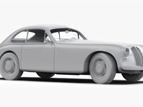 마세라티 A6 1500 Gt 1947 - 1950 3D 모델