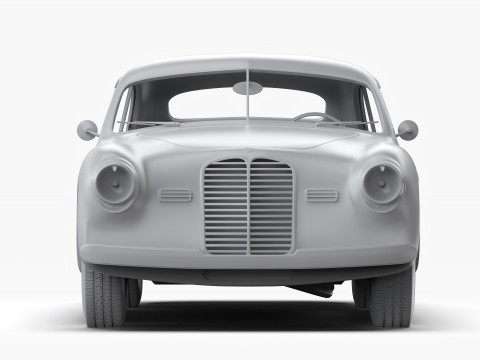 마세라티 A6 1500 Gt 1947 - 1950 3D 모델