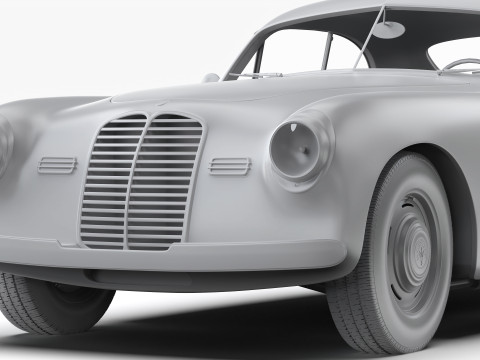 마세라티 A6 1500 Gt 1947 - 1950 3D 모델