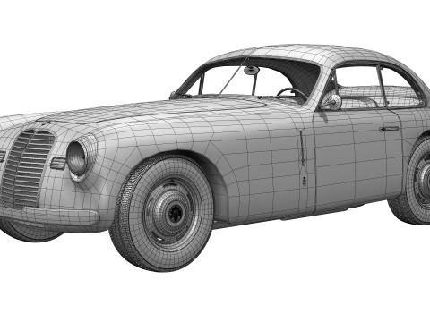 마세라티 A6 1500 Gt 1947 - 1950 3D 모델
