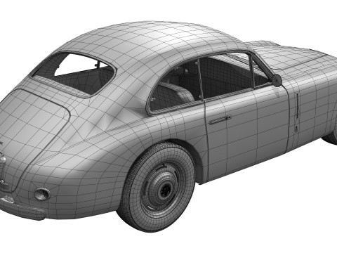 마세라티 A6 1500 Gt 1947 - 1950 3D 모델