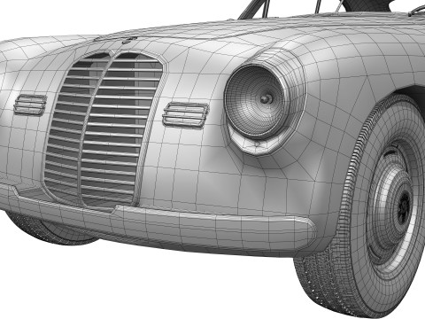 마세라티 A6 1500 Gt 1947 - 1950 3D 모델