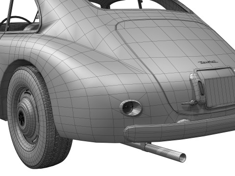 마세라티 A6 1500 Gt 1947 - 1950 3D 모델