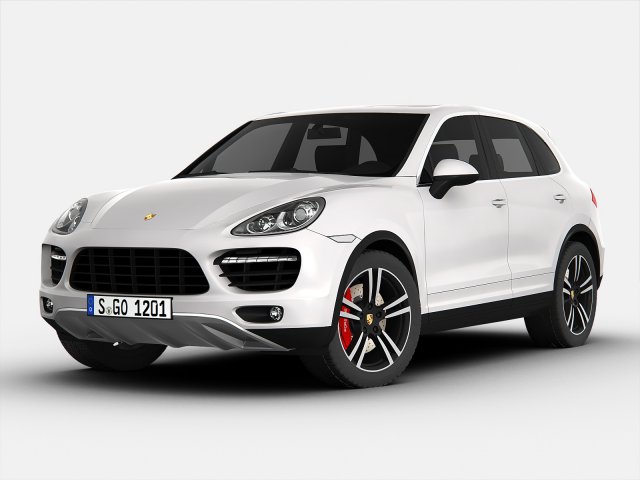 porsche cayenne turbo s 2013 3D Model .c4d .max .obj .3ds .fbx .stl .blend 