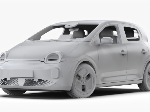 ルノー トゥインゴ E-テック エレクトリック 2027 3Dモデル