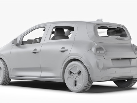 ルノー トゥインゴ E-テック エレクトリック 2027 3Dモデル