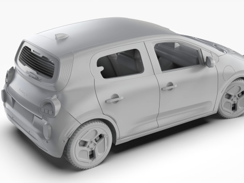 ルノー トゥインゴ E-テック エレクトリック 2027 3Dモデル