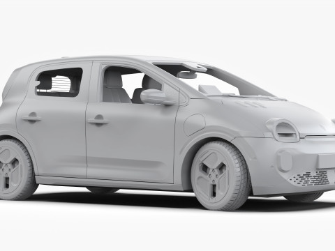 ルノー トゥインゴ E-テック エレクトリック 2027 3Dモデル