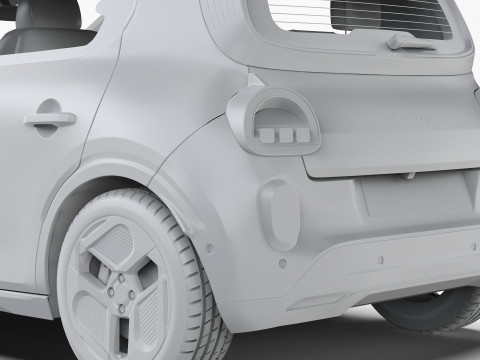 ルノー トゥインゴ E-テック エレクトリック 2027 3Dモデル