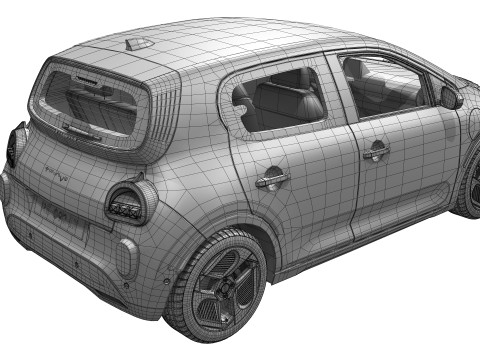 ルノー トゥインゴ E-テック エレクトリック 2027 3Dモデル