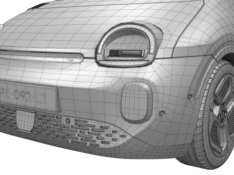 ルノー トゥインゴ E-テック エレクトリック 2027 3Dモデル