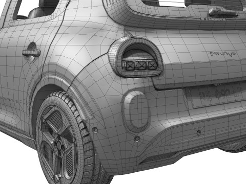 ルノー トゥインゴ E-テック エレクトリック 2027 3Dモデル