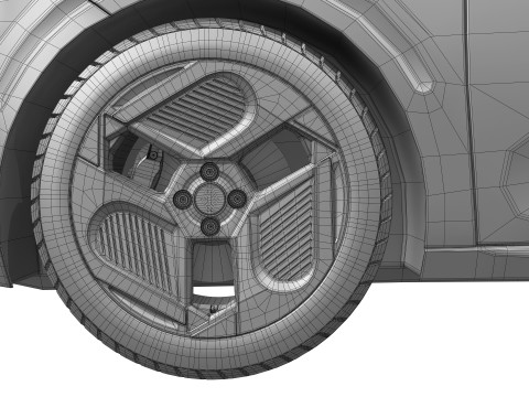 ルノー トゥインゴ E-テック エレクトリック 2027 3Dモデル