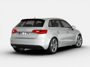 audi a3 sportback 2013 3D Model