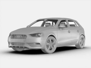 audi a3 sportback 2013 3D Model