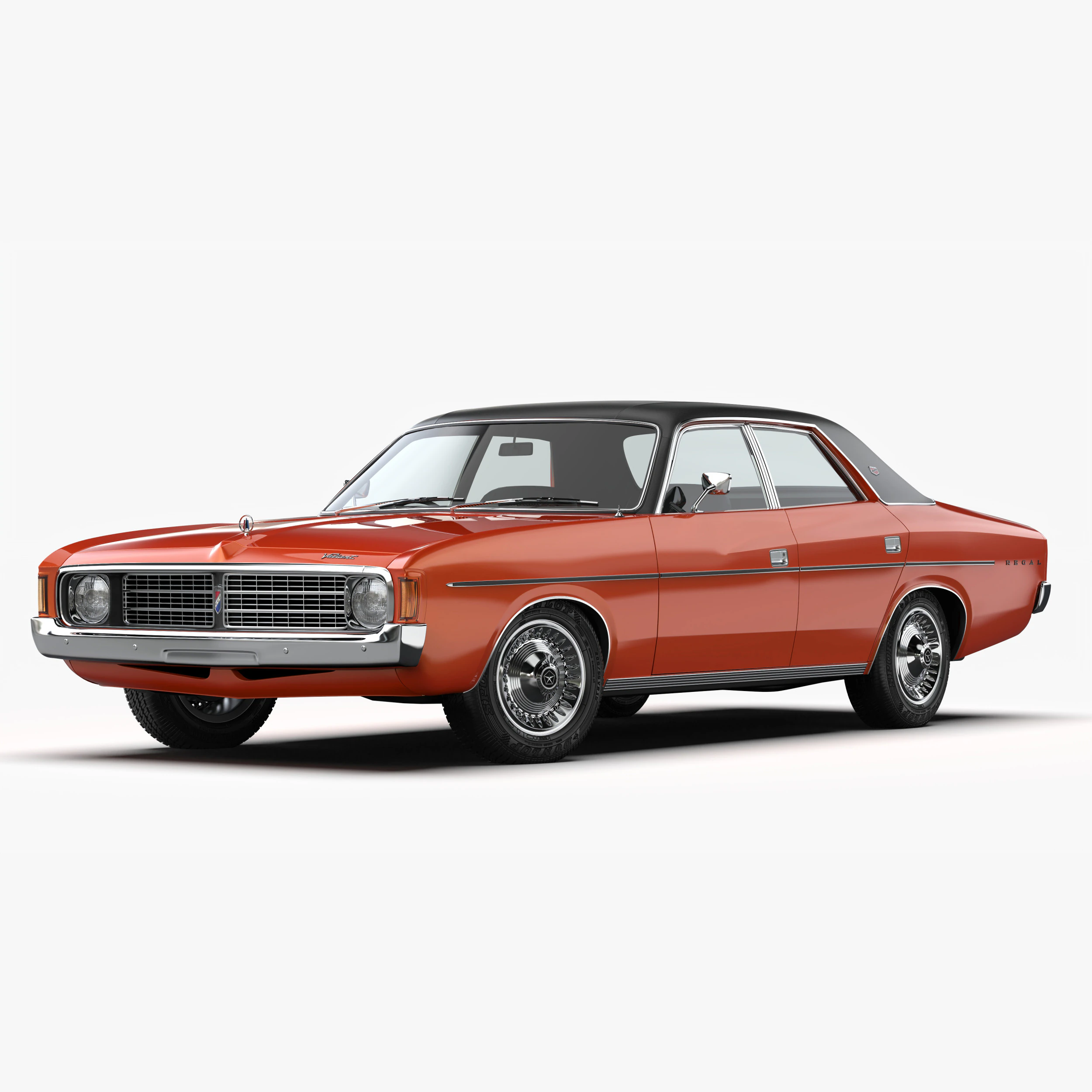 Chrysler VJ Valiant Regal Sedan 1973 - 1975 3D Model .c4d .max .obj .3ds .fbx .stl .blend 