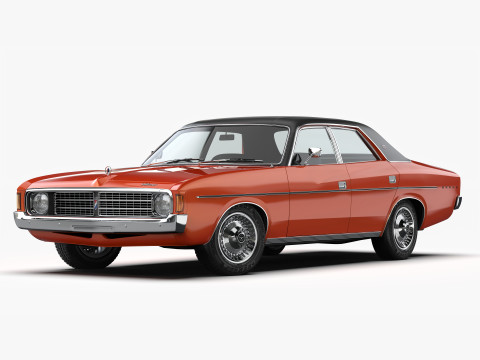 Chrysler VJ Valiant Regal Sedan 1973 - 1975 Modelo 3D
