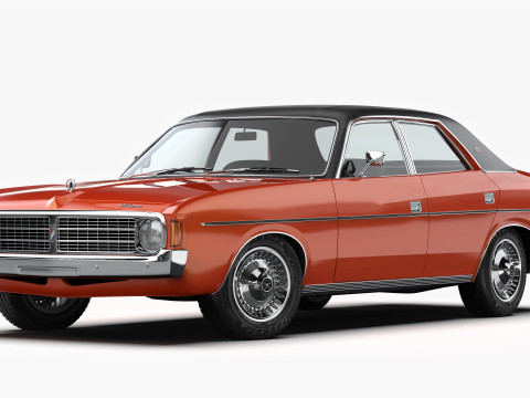 क्रिसलर वीजे वैलेंट रीगल सेडान 1973 - 1975 3D मॉडल