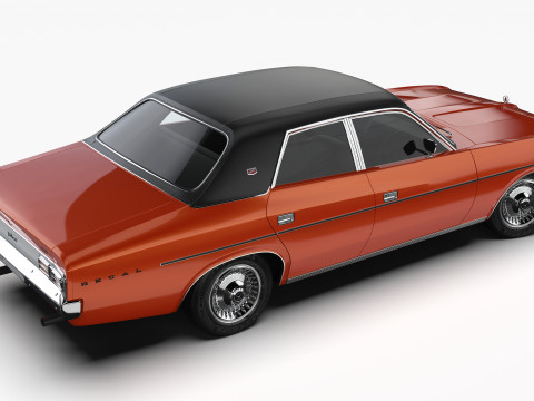 क्रिसलर वीजे वैलेंट रीगल सेडान 1973 - 1975 3D मॉडल