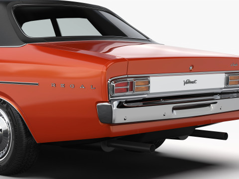 क्रिसलर वीजे वैलेंट रीगल सेडान 1973 - 1975 3D मॉडल