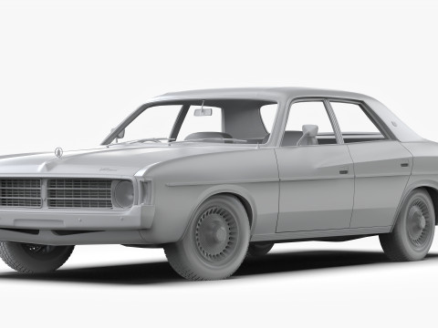 क्रिसलर वीजे वैलेंट रीगल सेडान 1973 - 1975 3D मॉडल