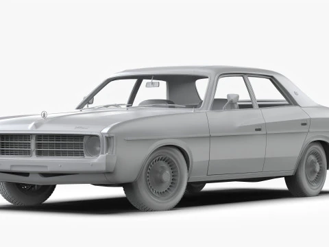 Chrysler VJ Valiant Regal Sedan 1973 - 1975 3D Model