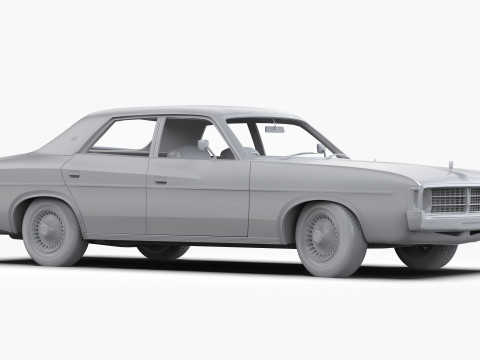 क्रिसलर वीजे वैलेंट रीगल सेडान 1973 - 1975 3D मॉडल