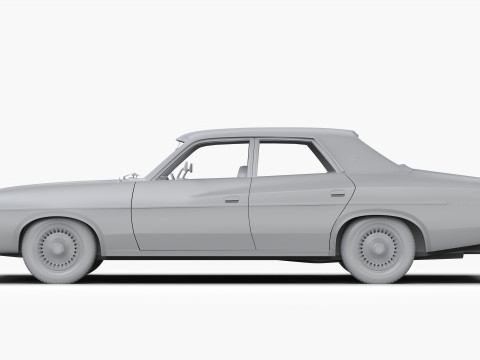 क्रिसलर वीजे वैलेंट रीगल सेडान 1973 - 1975 3D मॉडल