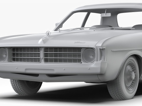 क्रिसलर वीजे वैलेंट रीगल सेडान 1973 - 1975 3D मॉडल