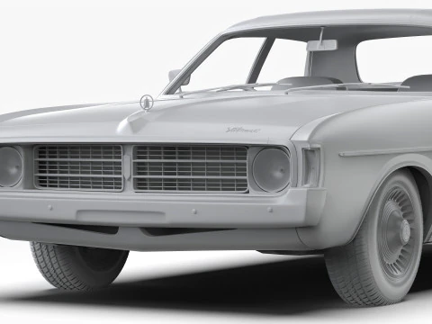 Chrysler VJ Valiant Regal Sedan 1973 - 1975 3D Model