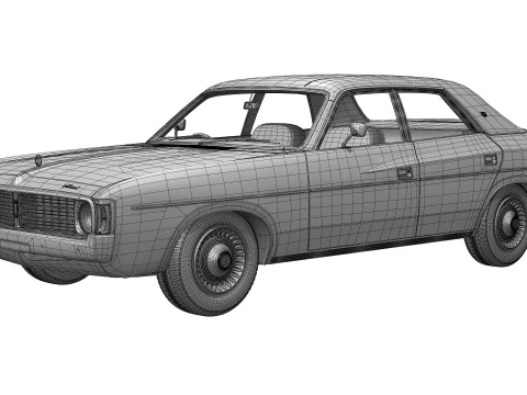 Chrysler VJ Valiant Regal Sedan 1973 - 1975 3D Model