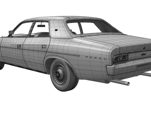 Chrysler VJ Valiant Regal Sedan 1973 - 1975 3D Model
