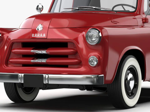 道奇 C-3 1955 年 3D 模型