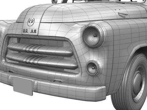 Dodge C-3 1955 Modello 3D