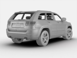 jeep grand cherokee 2012 3D मॉडल