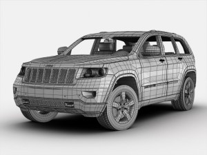 jeep grand cherokee 2012 3D मॉडल