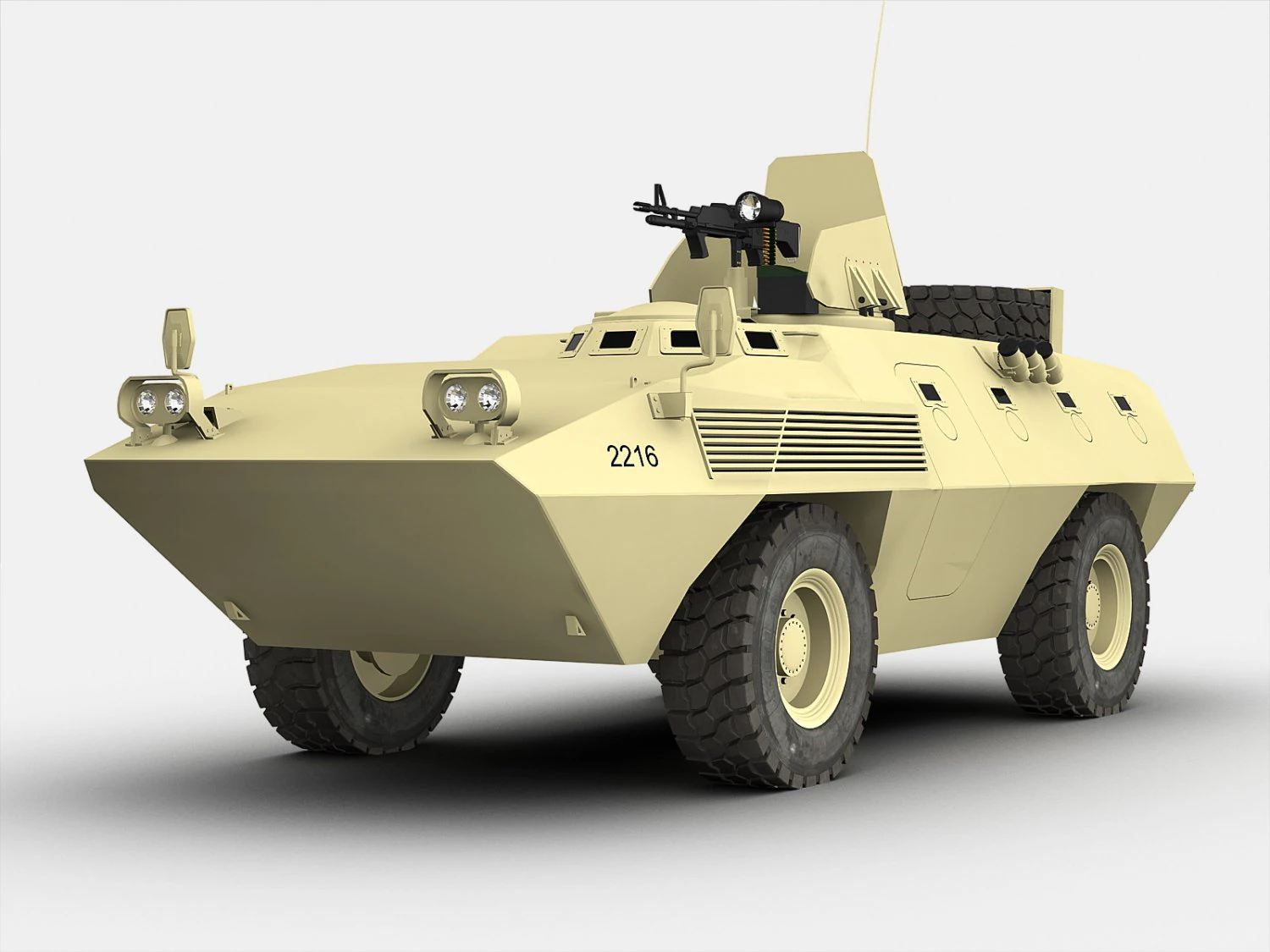 fiat 6614 apc 3D Model .c4d .max .obj .3ds .fbx .stl .blend