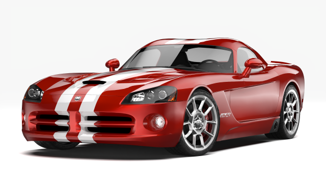 dodge viper srt10 2008 - 2010 Modello 3D .c4d .max .obj .3ds .fbx .stl .blend 