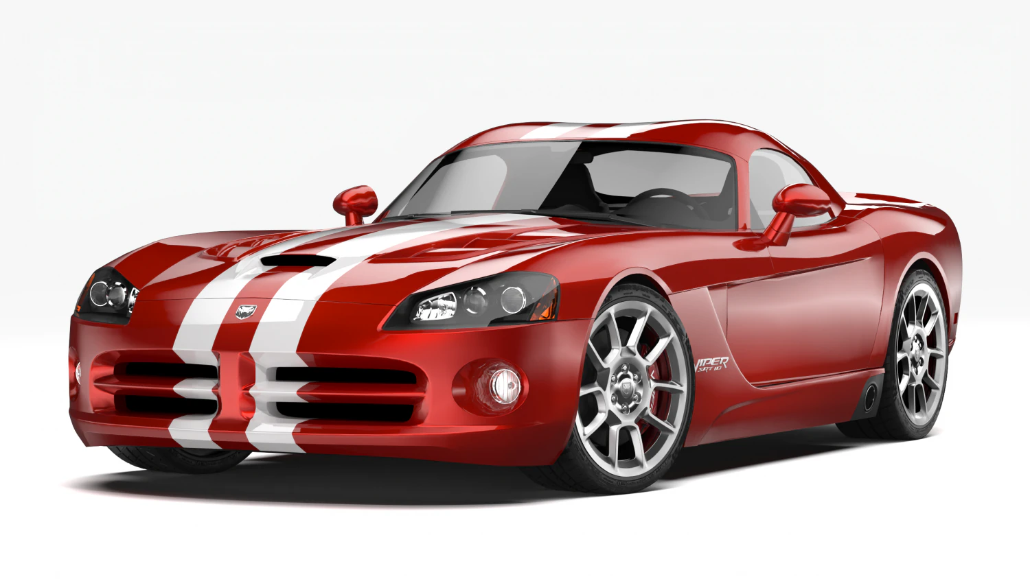 dodge viper srt10 2008 - 2010 3D Model .c4d .max .obj .3ds .fbx .stl .blend