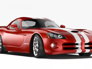 dodge viper srt10 2008 - 2010 3D Model