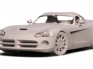 dodge viper srt10 2008 - 2010 Modello 3D