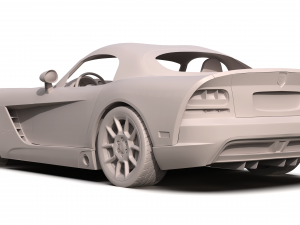 dodge viper srt10 2008 - 2010 Modello 3D