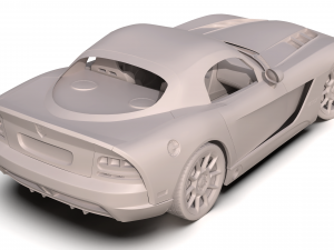 dodge viper srt10 2008 - 2010 Modello 3D