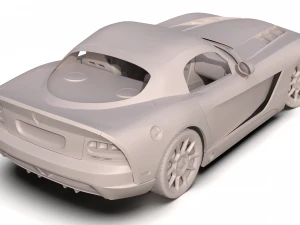 dodge viper srt10 2008 - 2010 3D Model