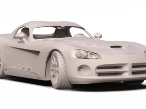 dodge viper srt10 2008 - 2010 3D Model