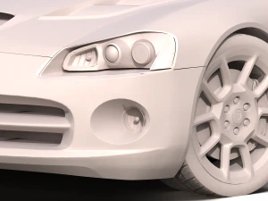 dodge viper srt10 2008 - 2010 3D Model
